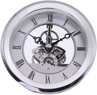 Eingebaute Uhr, 4-1/16 Zoll (103 mm) Transparente Skelettuhreinsätze mit römischen Z