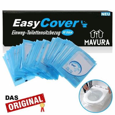 EasyCover Einweg Toilettenauflagen Toilettensitzbezug Sitzauflage WC Cover 50er