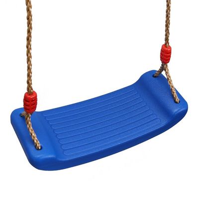 Kunststoff-Schaukelsitz mit Seil für Kinder, maximale Belastung 100 kg (blau (ohne K