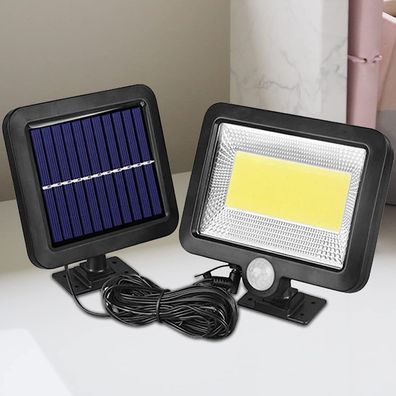 Solar-Flutlicht mit 100 LEDs, XVZ-Solarleuchten mit Bewegungssensor, IP65 wasserdich