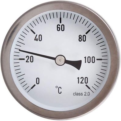 Analoges Thermometer 63 mm horizontales Zeigerthermometer, horizontales Thermometer