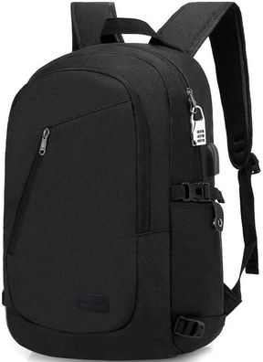 Anti-Diebstahl-Laptop-Rucksack 15,6-Zoll-Oxford-Stoff mit USB-Ladeanschluss, wasserab