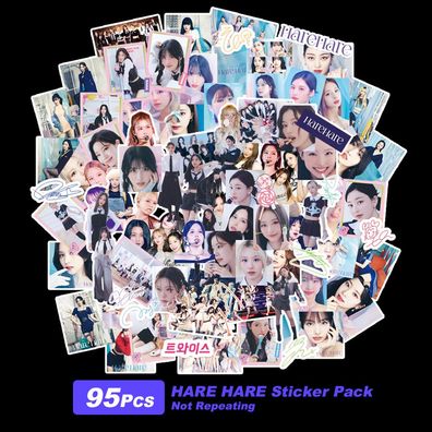 95pcs Kpop TWICE Momo Aufkleber Set Hare Hare DIY Sticker für Laptop Handy Koffer