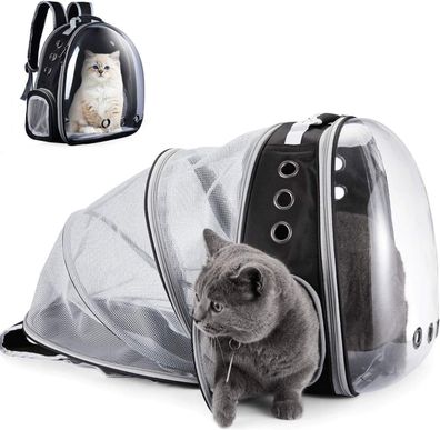 Katze-Hunde-Rucksack. Tragetasche für Katzen und Hunde. Transparenter Rucksack für Ha