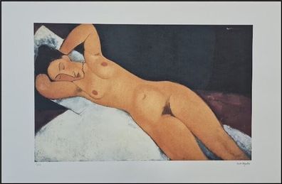 AMEDEO Modigliani * 51 x 78 cm * signed lithograph * limited # 15/50