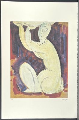 AMEDEO Modigliani * 51 x 78 cm * signed lithograph * limited # 19/50