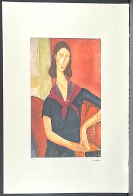 AMEDEO Modigliani * 51 x 78 cm * signed lithograph * limited # 23/50