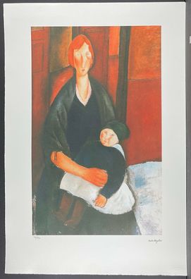 AMEDEO Modigliani * 51 x 78 cm * signed lithograph * limited # 30/50