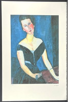 AMEDEO Modigliani * 51 x 78 cm * signed lithograph * limited # 31/50