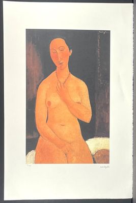 AMEDEO Modigliani * 51 x 78 cm * signed lithograph * limited # 41/50