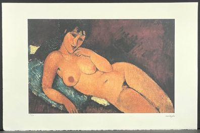 AMEDEO Modigliani * 51 x 78 cm * signed lithograph * limited # 50/50