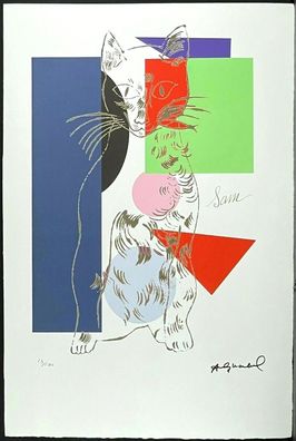 ANDY WARHOL * A Cat named Sam * signed lithograph * limited # 13/100