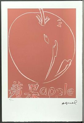 ANDY WARHOL * Apple * signed lithograph * limited # 46/100 (Gr. Mittel (bis 100cm))