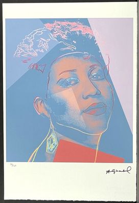 ANDY WARHOL * Aretha Franklin * signed lithograph * limited # 29/100
