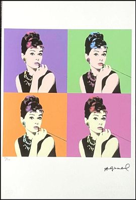 ANDY WARHOL * Audrey Hepburn * signed lithograph * limited # 70/100