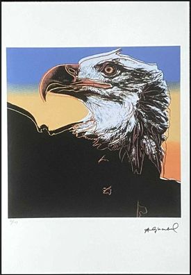 ANDY WARHOL * Bald Eagle * signed lithograph * limited # 10/125 (Gr. 50 cm x 35 cm)