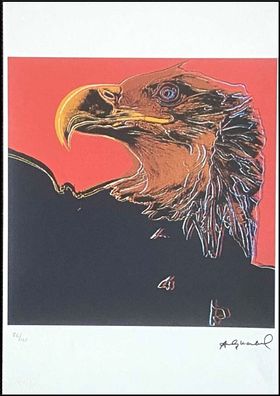 ANDY WARHOL * Bald Eagle * signed lithograph * limited # 76/125 (Gr. 50 cm x 35 cm)