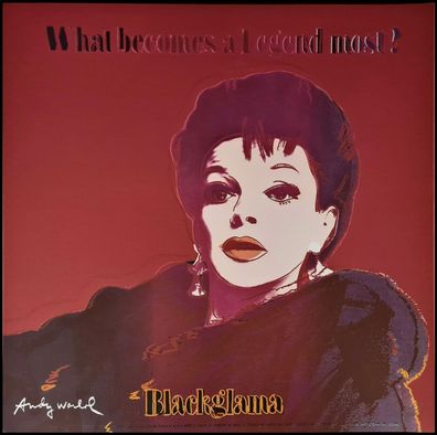 ANDY WARHOL * Blackglama (Judy Garland) * lithograph * limited # xx/2400 CMOA signed