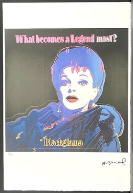 ANDY WARHOL * Blackglama (Judy Garland) * signed lithograph * limited # 60/100
