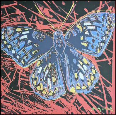 ANDY WARHOL * Butterfly * lithograph * limited # xx/2400 CMOA signed