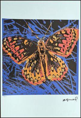 ANDY WARHOL * Butterfly * signed lithograph * limited # 30/100 (Gr. 57 cm x 38 cm)