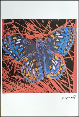 ANDY WARHOL * Butterfly * signed lithograph * limited # 50/100 (Gr. 57 cm x 38 cm)