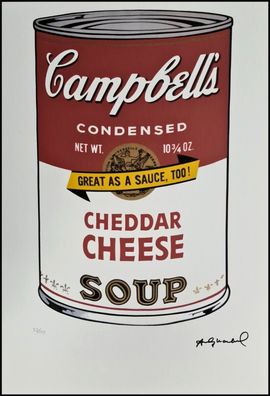 ANDY WARHOL * Campbells Cheddar Cheese...* signed lithograph * limited # 95/125