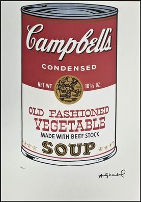 ANDY WARHOL * Campbells Old fashioned... * signed lithograph * limited # 16/125