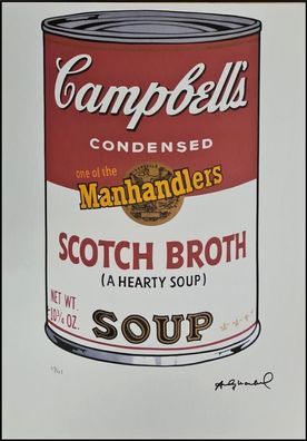 ANDY WARHOL * Campbells Scotch Broth Soup * signed lithograph * limited # 33/125