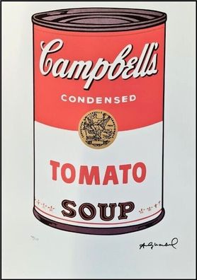 ANDY WARHOL * Campbells Tomato Soup * signed lithograph * limited # 30/125