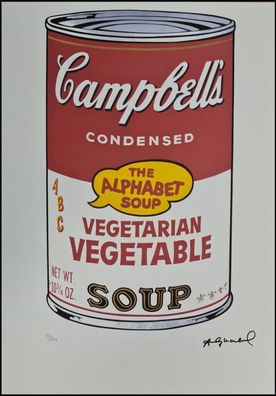 ANDY WARHOL * Campbells Vegetarian Vege... * signed lithograph * limited # 31/125