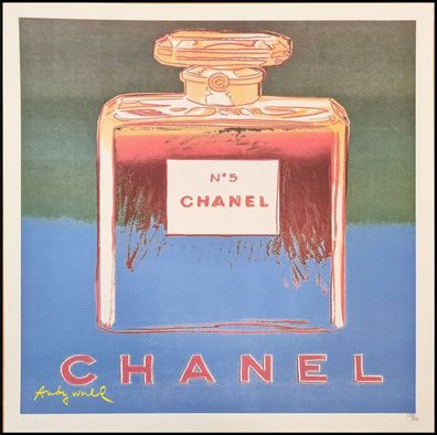 ANDY WARHOL * Chanel No.5 * lithograph * 50x50 cm * limited # 398/500 CMOA signed