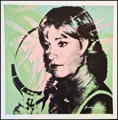 ANDY WARHOL * Chris Evert * lithograph * 50x50 cm * limited # 243/500 CMOA signed