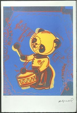ANDY WARHOL * Clockwork Panda * signed lithograph * limited # 13/100