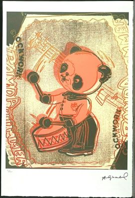 ANDY WARHOL * Clockwork Panda * signed lithograph * limited # 51/100