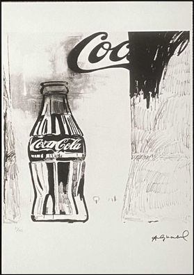 ANDY WARHOL * Coca-Cola * signed lithograph * limited # 21/125 (Gr. 50 cm x 35 cm)