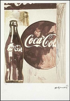 ANDY WARHOL * Coca-Cola * signed lithograph * limited # 23/125 (Gr. 50 cm x 35 cm)