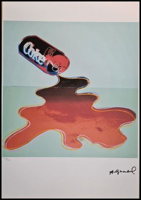 ANDY WARHOL * Coke * signed lithograph * limited # 74/125 (Gr. 50 cm x 35 cm)