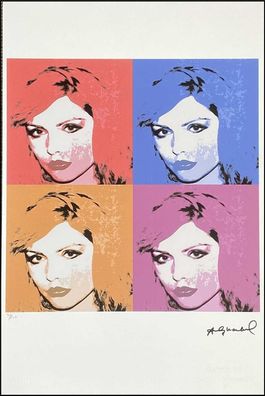 ANDY WARHOL * Debbie Harry * signed lithograph * limited # 30/100