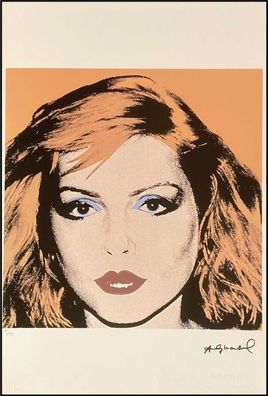 ANDY WARHOL * Debbie Harry * signed lithograph * limited # 71/100