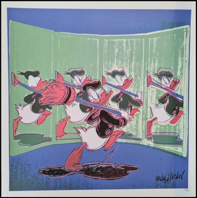 ANDY WARHOL * Donald Duck * lithograph * 50x50 cm * limited # 308/500 CMOA signed