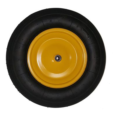LIMEX Ersatzrad 4,0x8 Rad für Schubkarre Gartenkarre Baukarre | Gelb