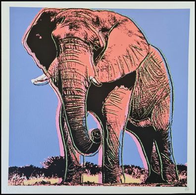 ANDY WARHOL * Elephant * lithograph * 50x50 cm * limited # 435/500 CMOA signed