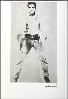 ANDY WARHOL * Elvis Presley * signed lithograph * limited # 55/125