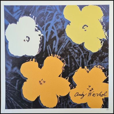 ANDY WARHOL * Flowers * lithograph * 50x50 cm * limited # 134/500 CMOA signed