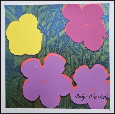 ANDY WARHOL * Flowers * lithograph * 50x50 cm * limited # 425/500 CMOA signed