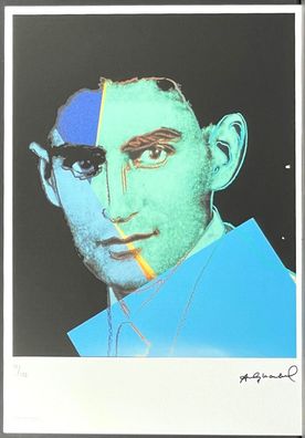 ANDY WARHOL * Franz Kafka * signed lithograph * limited # 51/125 (Gr. 50 cm x 35 cm)