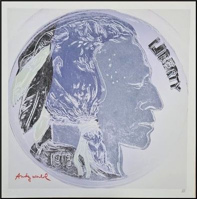 ANDY WARHOL * Indian Head * lithograph * 50x50 cm * limited # 241/500 CMOA signed