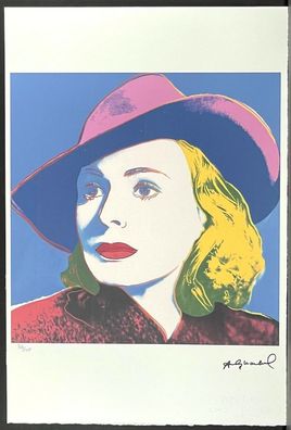 ANDY WARHOL * Ingrid Bergman * signed lithograph * limited # 36/100