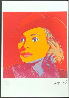 ANDY WARHOL * Ingrid Bergman * signed lithograph * limited # 53/125